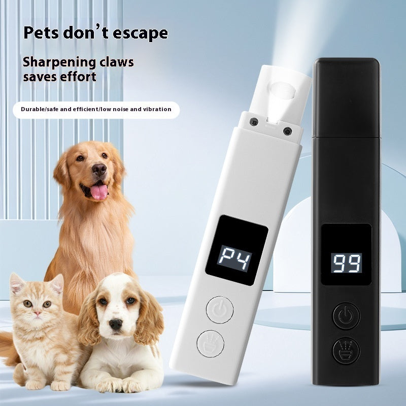 Rechargeable Pet Nail Grinder with LED Light and Dust Cover