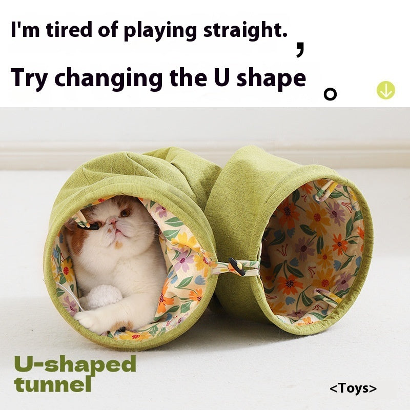 Self-Hi Relief Cat Tunnel Toy – Interactive Pet Toy for Play and Relaxation