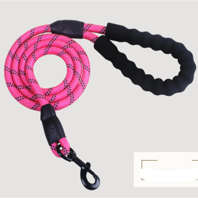Reflective Dog Leash – Nylon Rope for Walking and Training Dogs