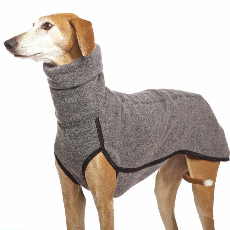 Fashion Trend Big Dog Puppy Clothes – Cozy High Collar Fleece Dog Coat