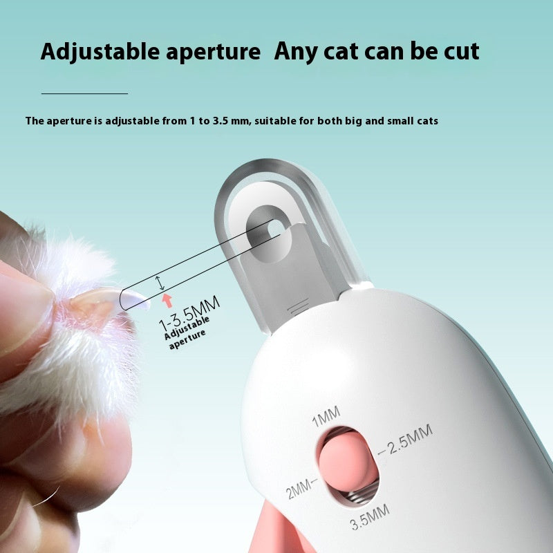 Cat Nail Clippers with Gravity Assist for Precision Cutting