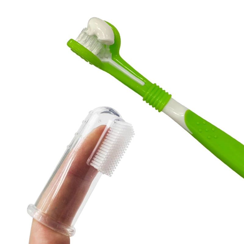 Best Dog Toothbrush with Silicone Finger Brush for Easy Cleaning