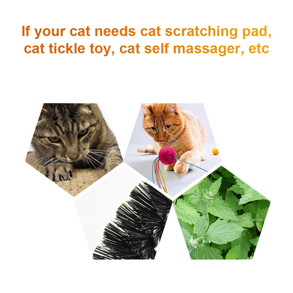 Cat Self-Grooming Arch with Scratching Pad