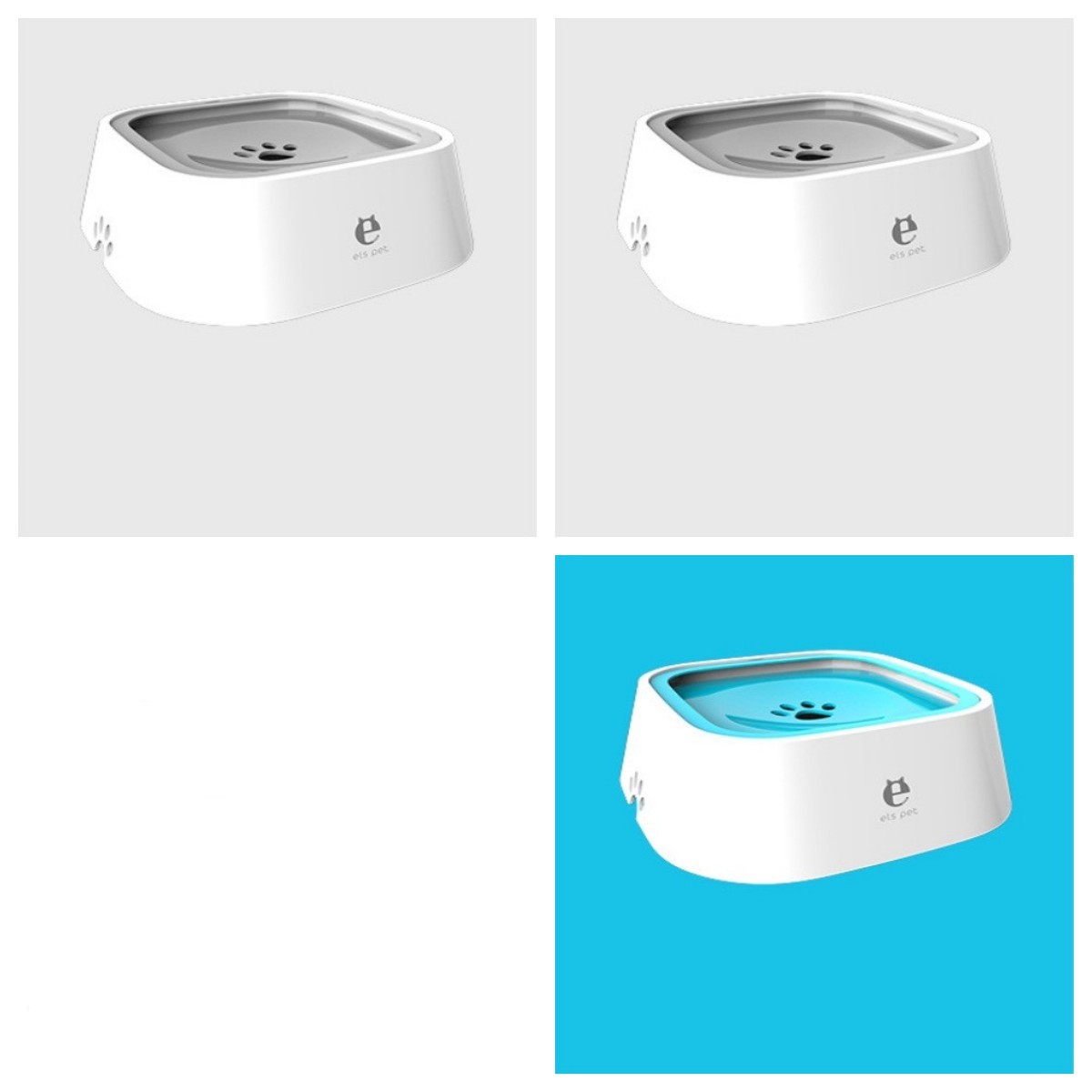 1.5L Floating Pet Water Bowl – Anti-Overflow Slow Feeder