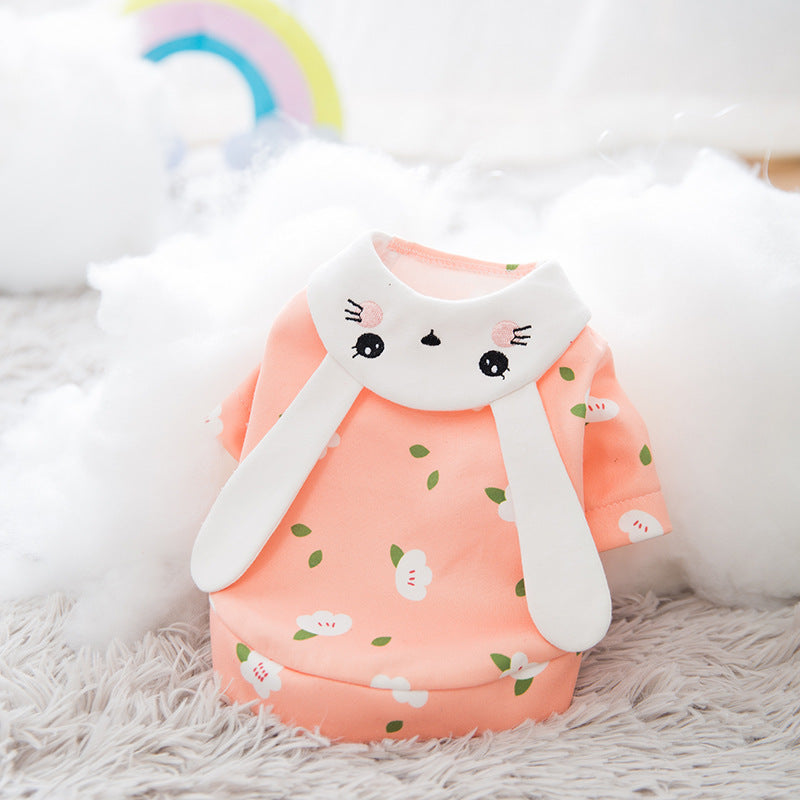 Little Rabbit Shaped Pet Transforming Sweatshirt