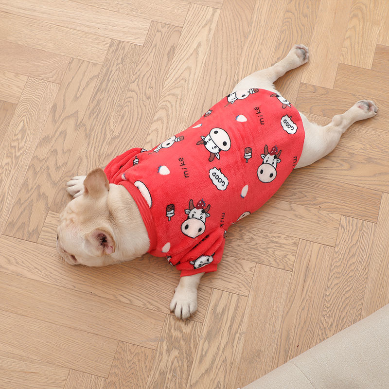 Fashionable French Plush Pajamas for Pets