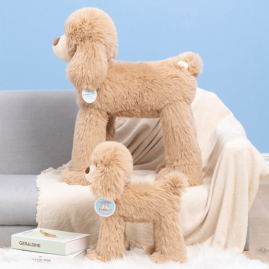 Children's Solid Color Long Hair Poodle Doll
