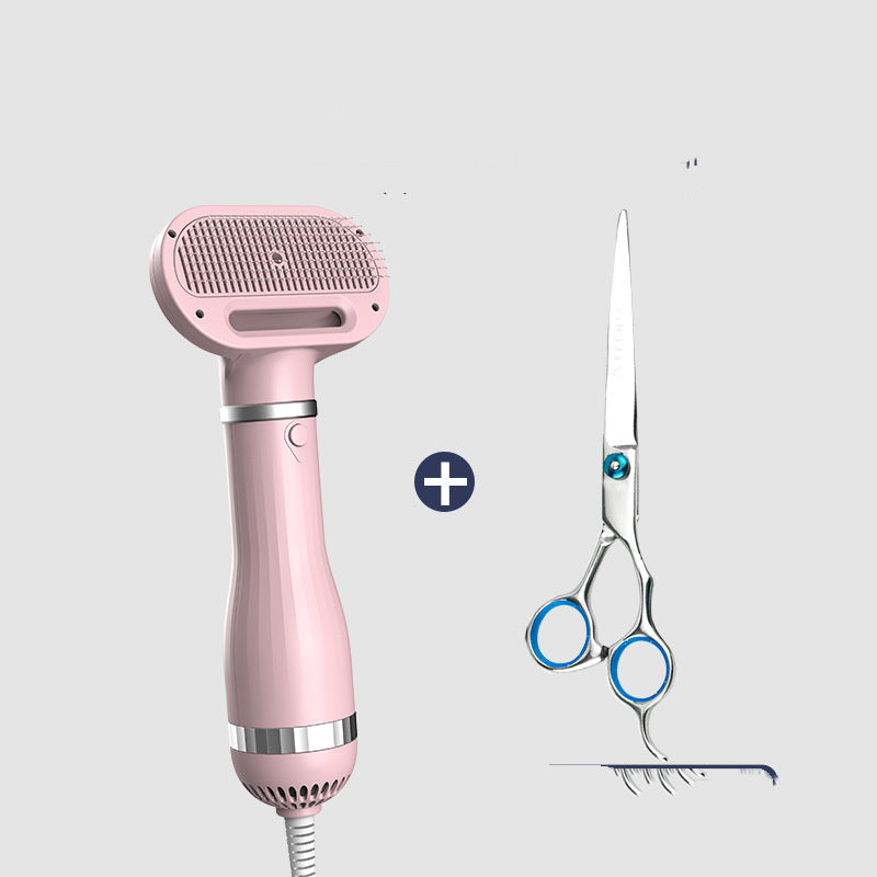 Pet Brushing Hair Dryer Integrated Machine Teddy Hair Blowing Comb Drying