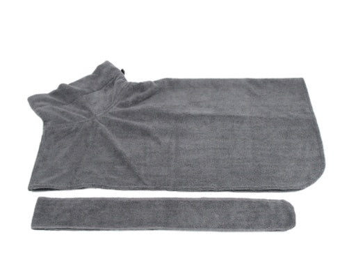 Super Absorbent Microfiber Dog Bath Towel with Adjustable Straps