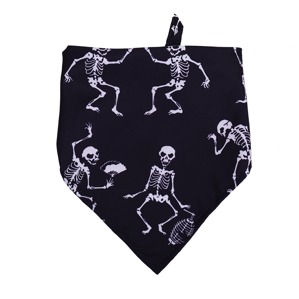 Halloween Dog Slobber Pet Scarf