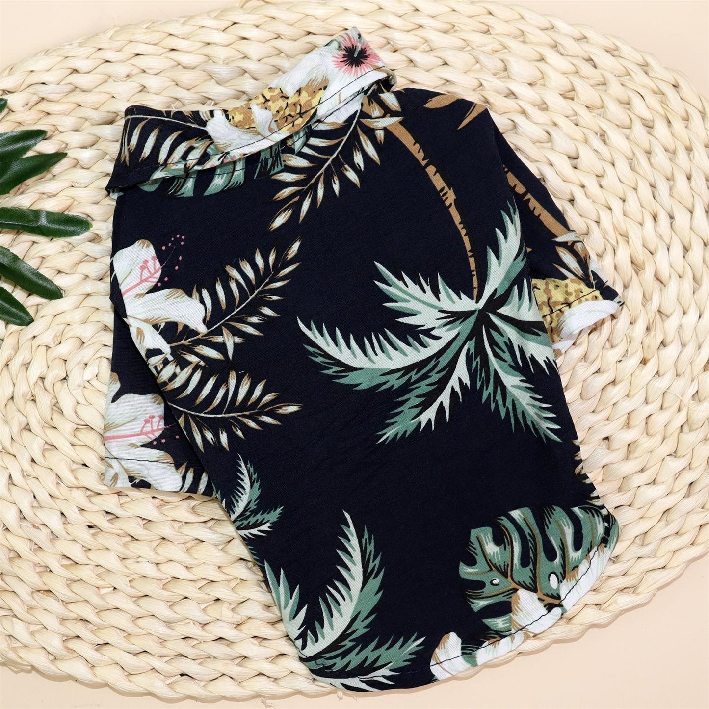 Pet pineapple flower shirt