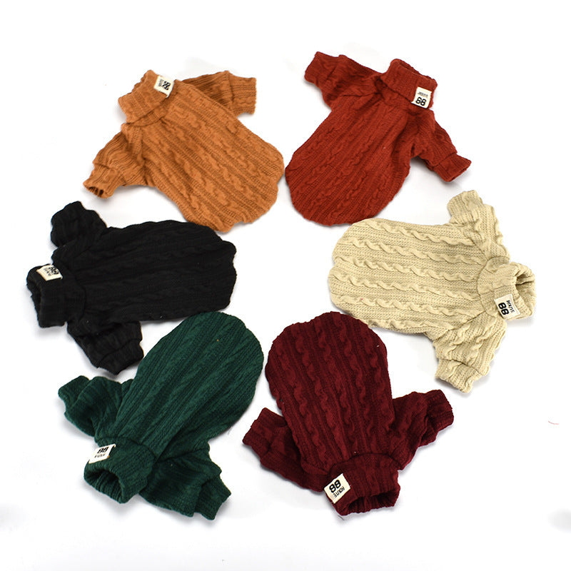 Premium Turtleneck Dog Sweater for Winter Warmth