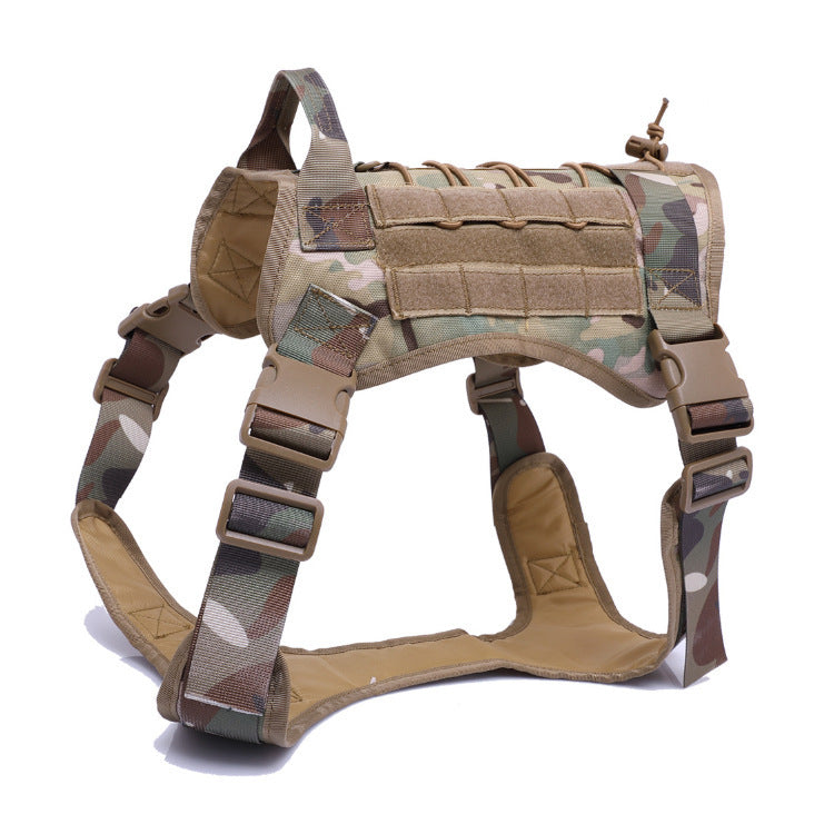 Tactical Dog Harness Adjustable Training Vest for Outdoor Use