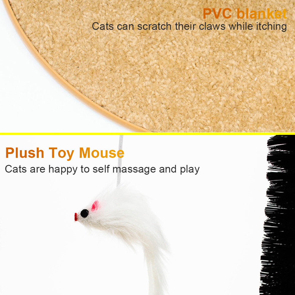Cat Self-Grooming Arch with Scratching Pad
