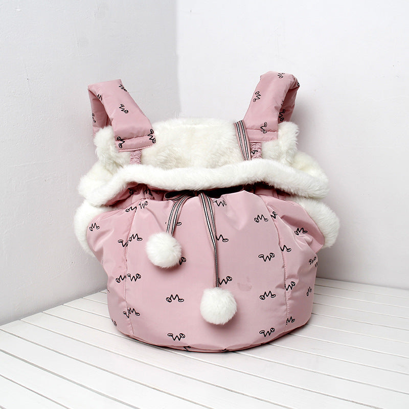 Winter Pet Carrier Backpack for Dogs and Cats