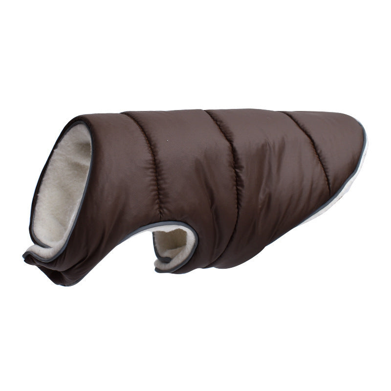 Warm Winter Pet Jacket with Reflective Features Fleece Coat for Small Medium Large Dogs