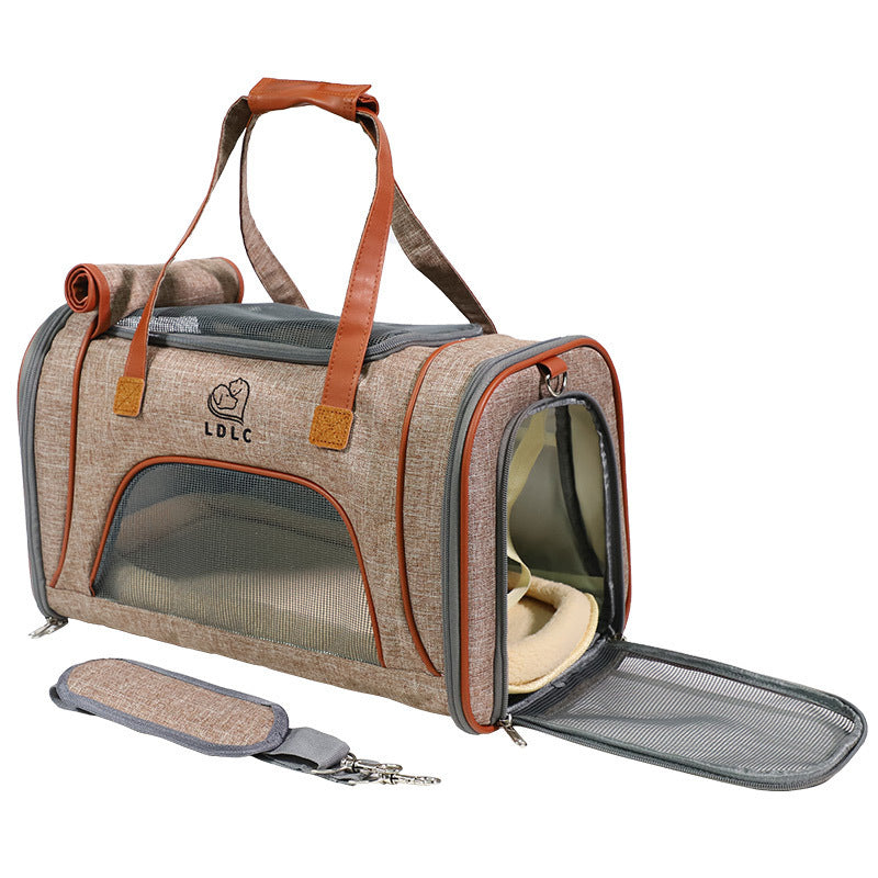 Stylish Pet Carry Bag for Travel Convenient Handbag
