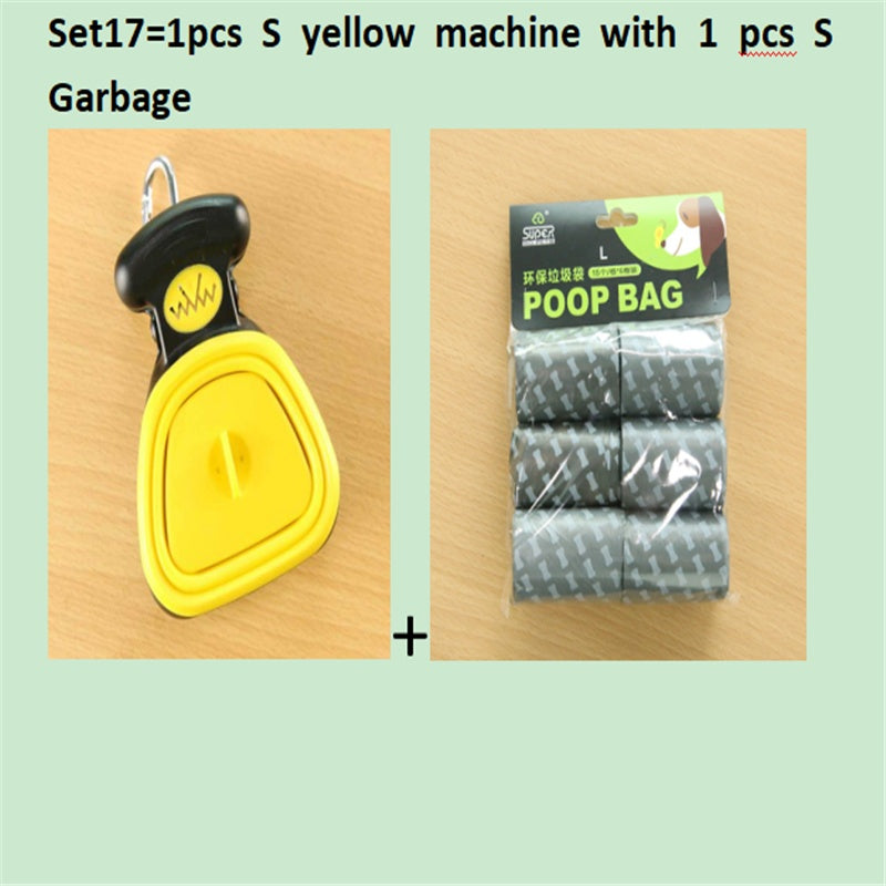 Foldable Dog Pooper Scooper with Waste Bags