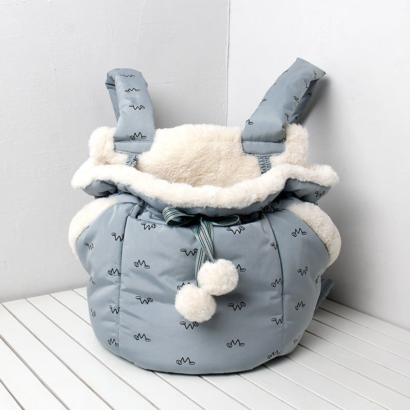 Winter Pet Carrier Backpack for Dogs and Cats
