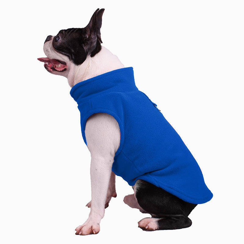 Soft Solid Color Fleece Singlet for Small and Medium Dogs