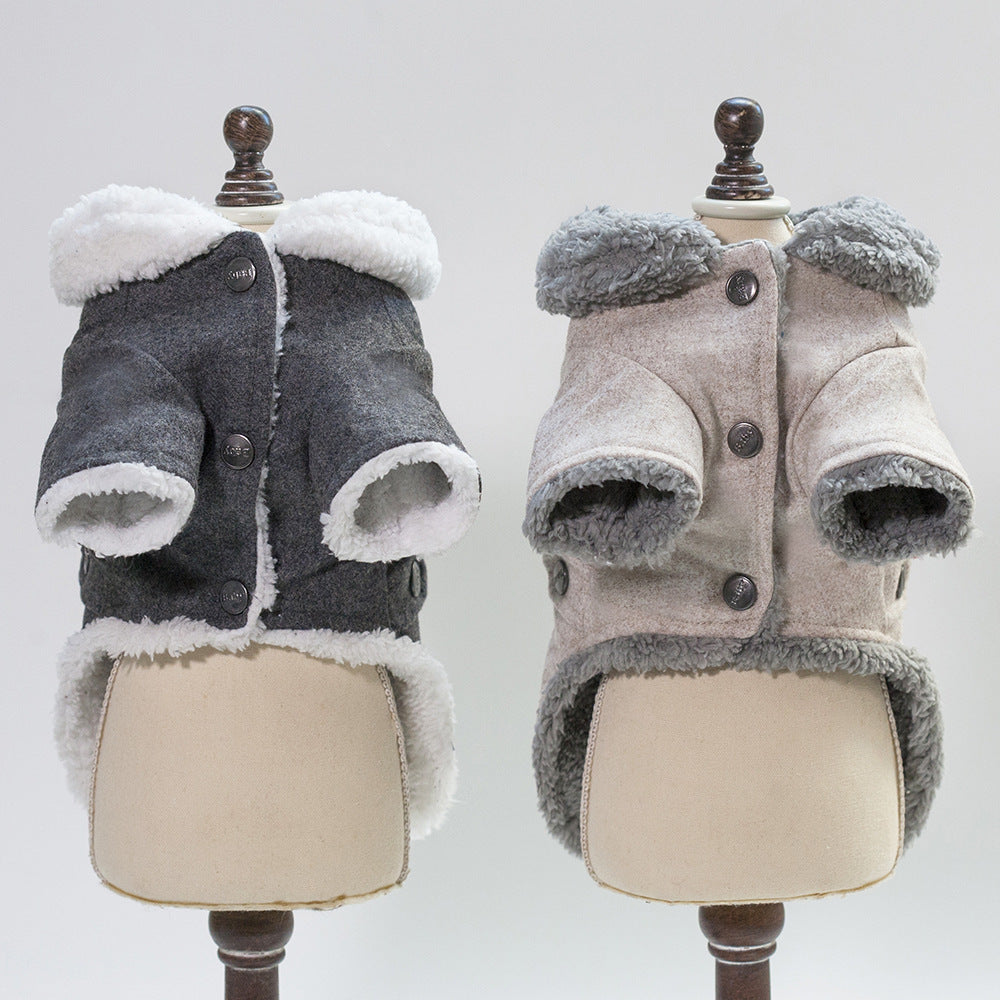 Winter Dog Coat for French Bulldogs Thick Warm Jacket for Small Dogs