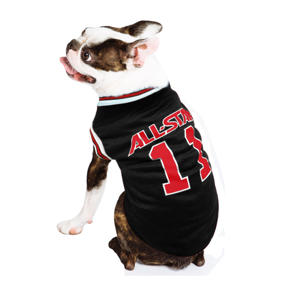 Sporty Soccer Dog Jersey for Summer and Outdoor Activities
