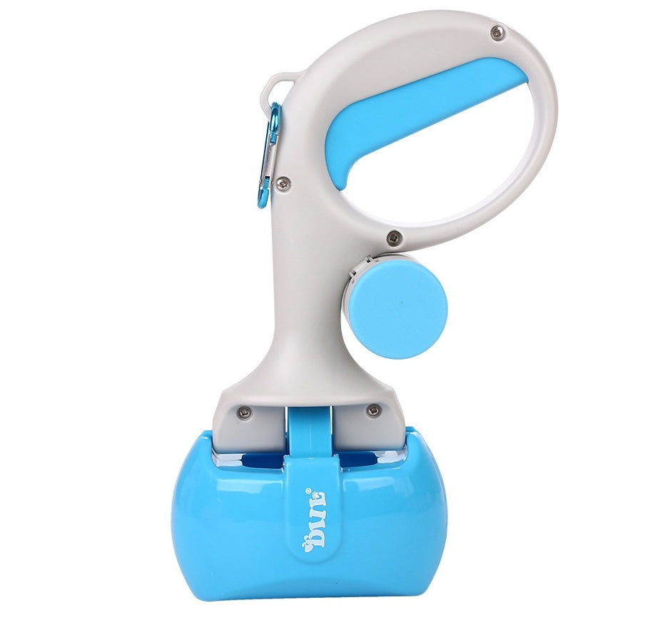 Portable Dog Poop Scooper with Waste Bag Dispenser for Quick Cleanup