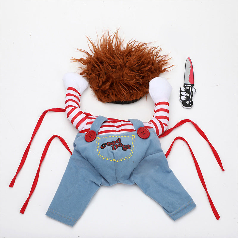 Adjustable Halloween Pet Costume - Funny & Scary