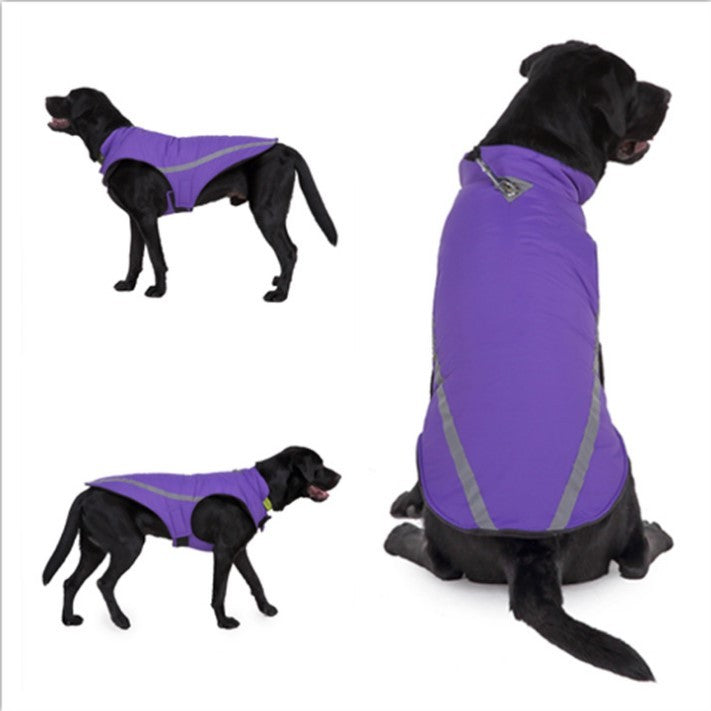 Warm Dog Coat for Autumn and Winter Stylish Cotton Dog Jacket for Cold Weather