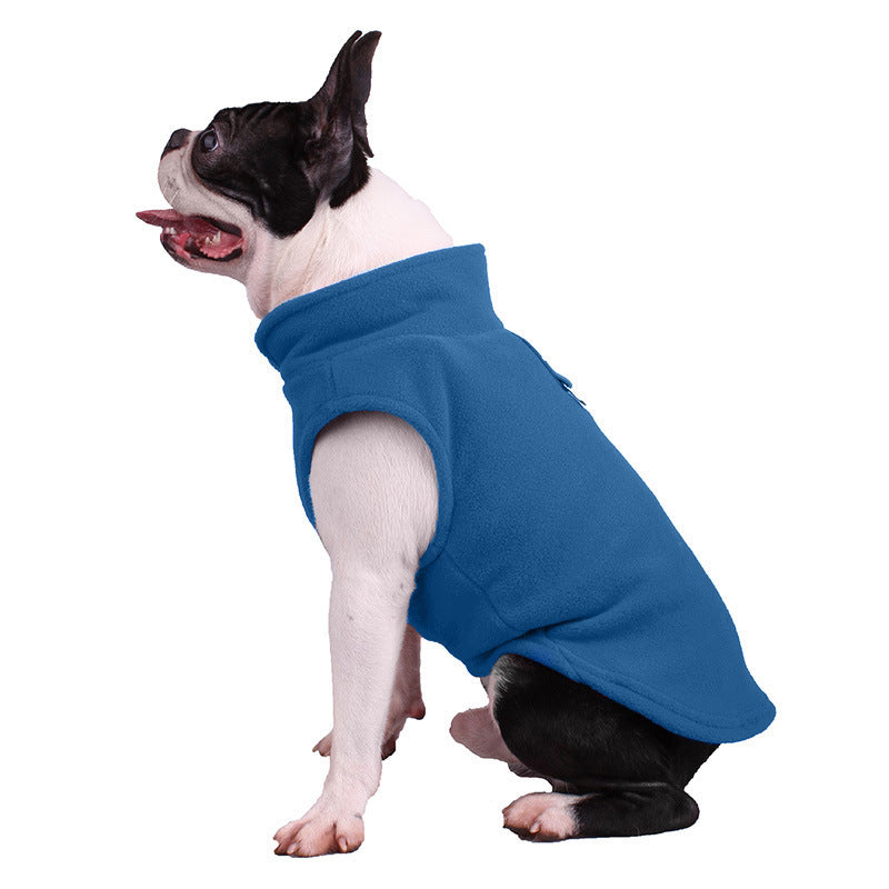 Soft Solid Color Fleece Singlet for Small and Medium Dogs
