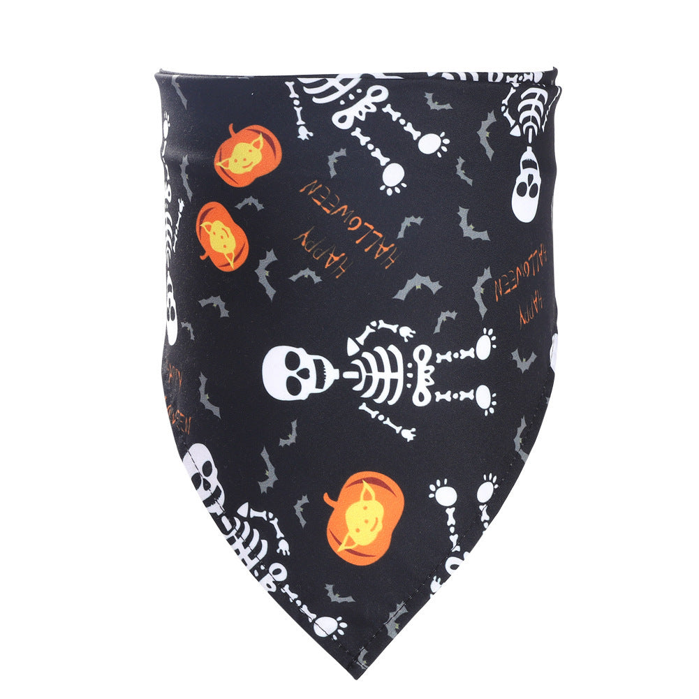 Halloween Themed Pet Bandana Triangle Scarf