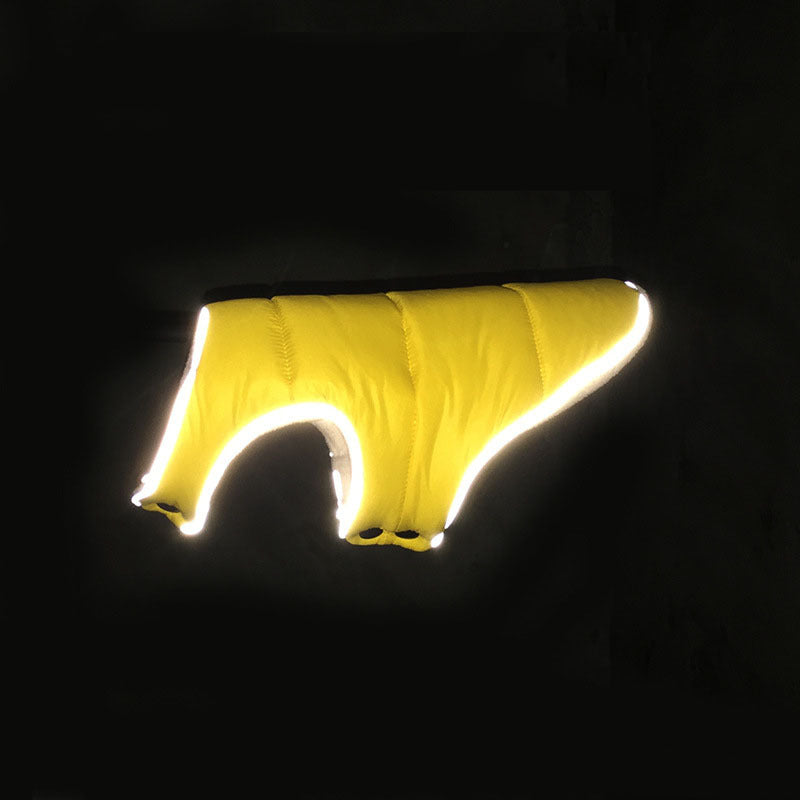 Warm Winter Pet Jacket with Reflective Features Fleece Coat for Small Medium Large Dogs