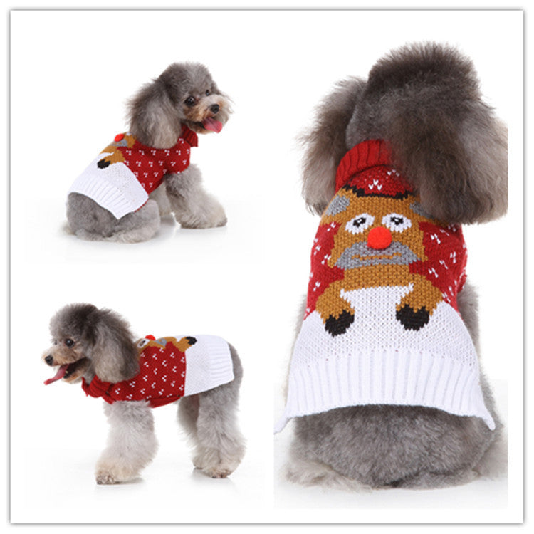 Soft Polyester Pet Sweater Casual Dog Clothes for Winter