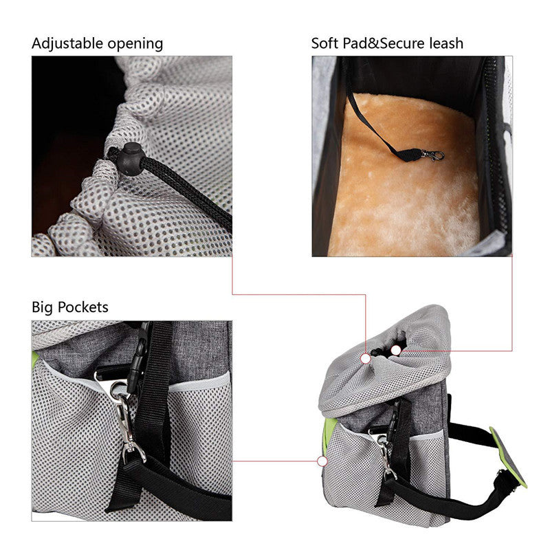 Bicycle Pet Basket Carrier for Small Dogs Travel