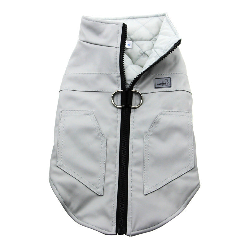 Leather Winter Vest for Dogs and Cats