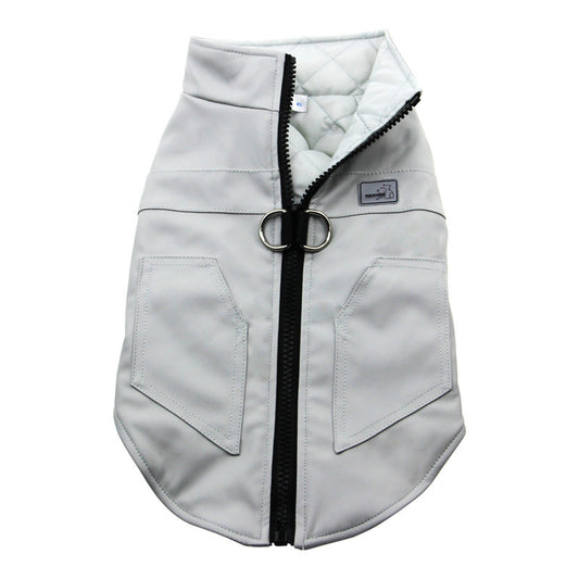 Leather Winter Vest for Dogs and Cats