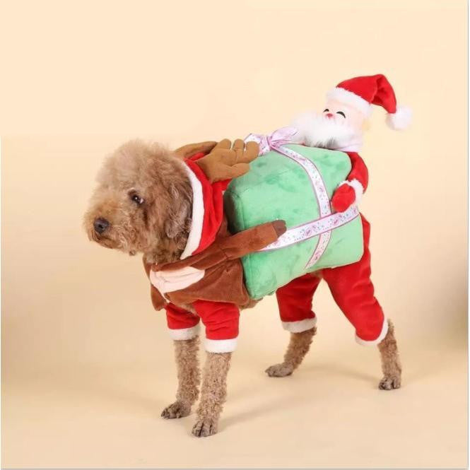 Halloween Dog Clothes with Santa Claus Design
