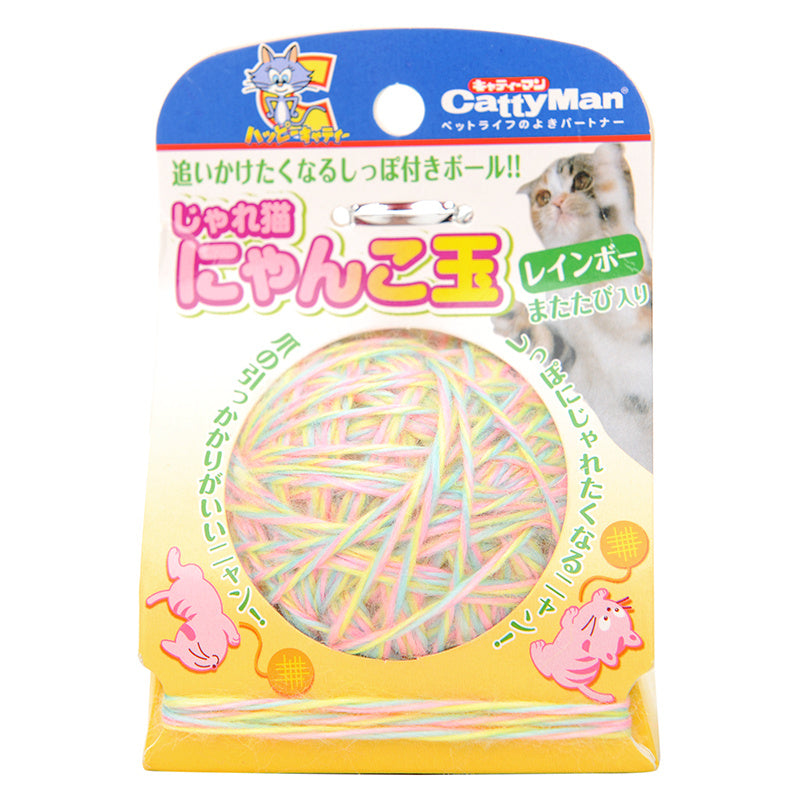 Yarn ball cat toy funny cat stick