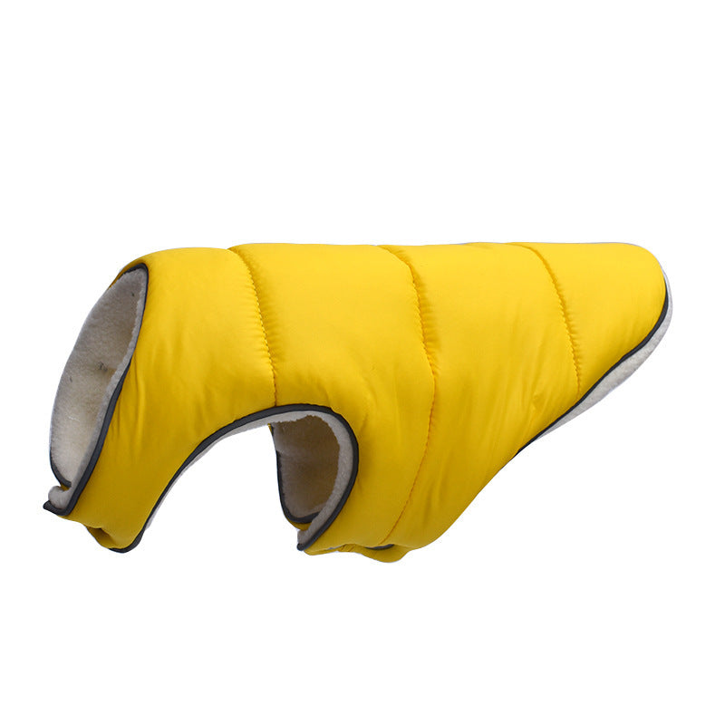 Warm Winter Pet Jacket with Reflective Features Fleece Coat for Small Medium Large Dogs