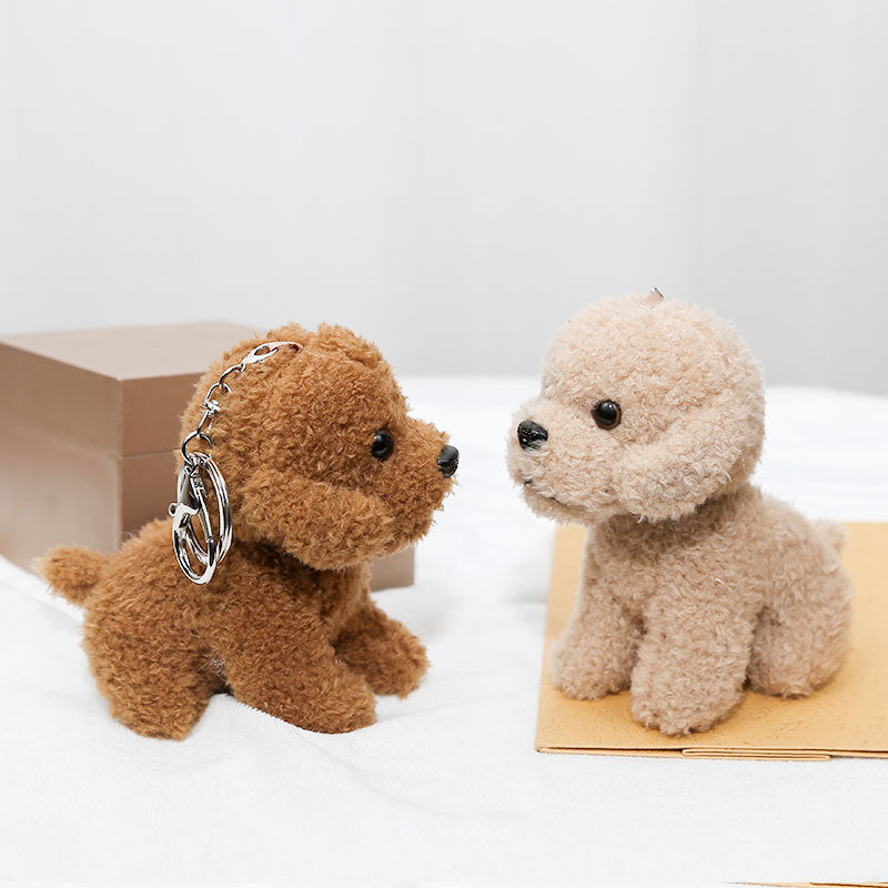 Poodle Plush Pendant Cartoon Puppy Key Chain