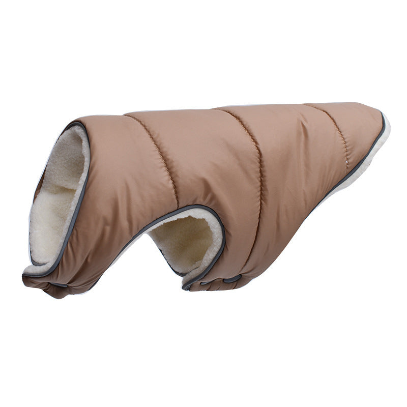 Warm Winter Pet Jacket with Reflective Features Fleece Coat for Small Medium Large Dogs