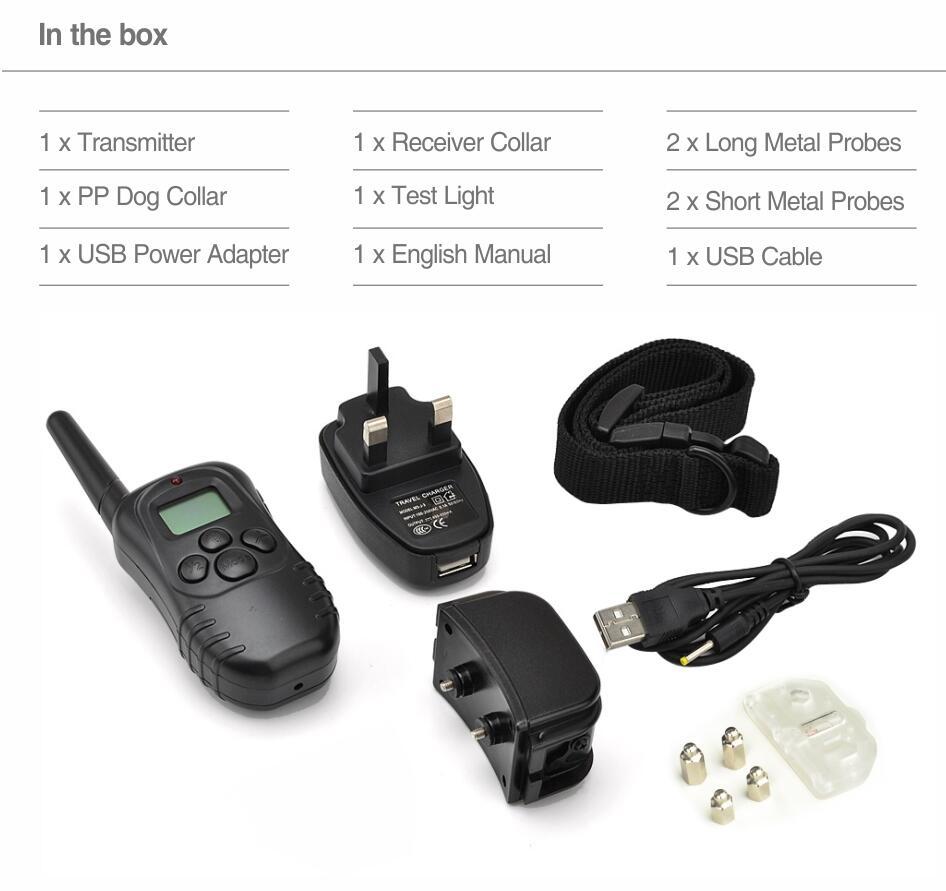 Electric Shock Collar Necklace Distance Training Dog Training Collar For Electric Dogs