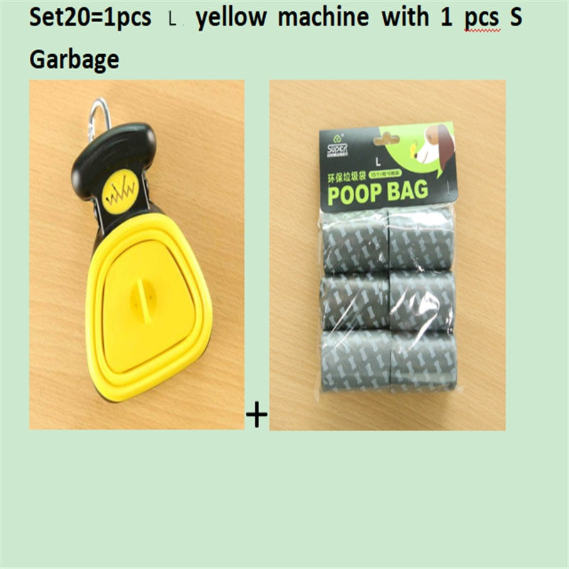 Foldable Dog Pooper Scooper with Waste Bags