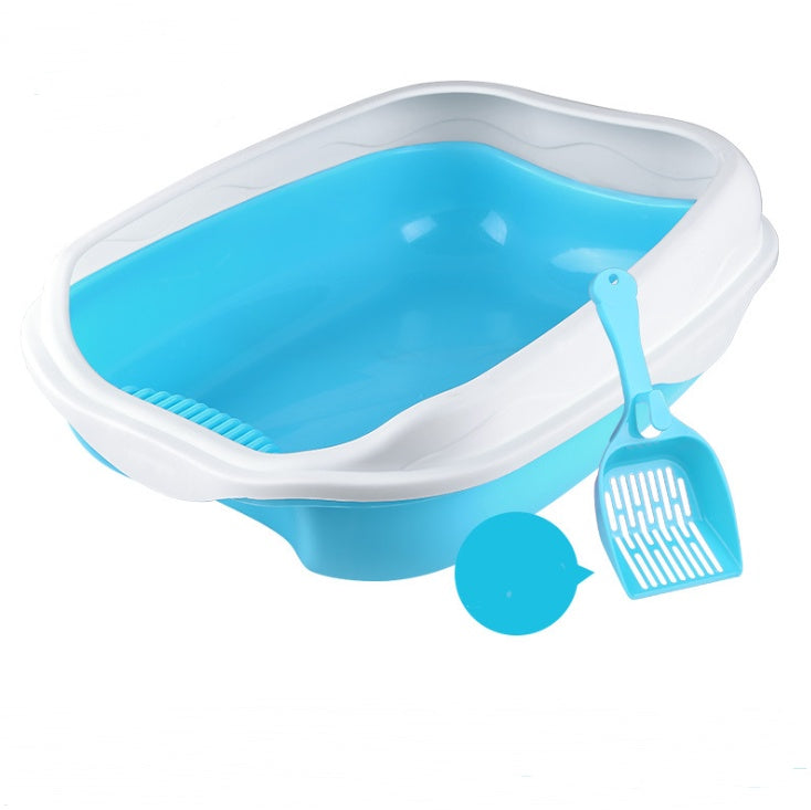 Cat Litter Box Set with Mat and Shovel