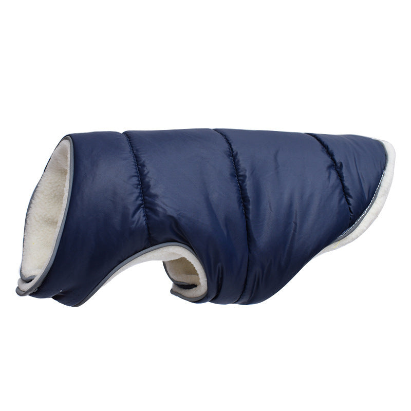 Warm Winter Pet Jacket with Reflective Features Fleece Coat for Small Medium Large Dogs