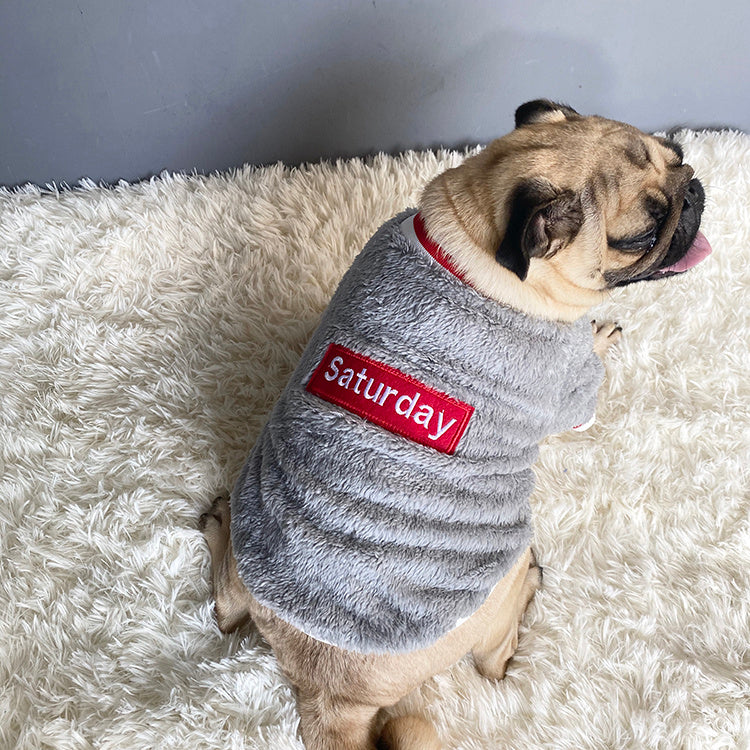 Warm Cotton Dog Sweater for Winter