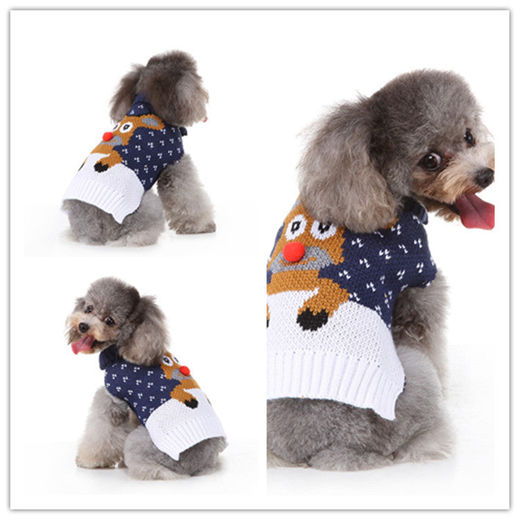 Soft Polyester Pet Sweater Casual Dog Clothes for Winter