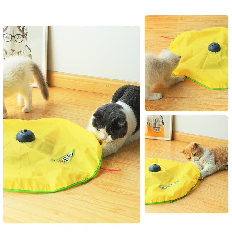 Interactive Electric Cat Turntable Toy – Automatic Rotating Fun with Adjustable Modes