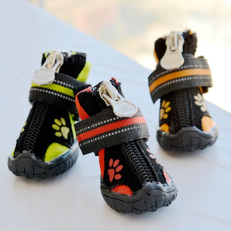 Waterproof Suede Cotton Shoes for Medium and Large Dogs Non-Slip and Warm Outdoor Dog Footwear