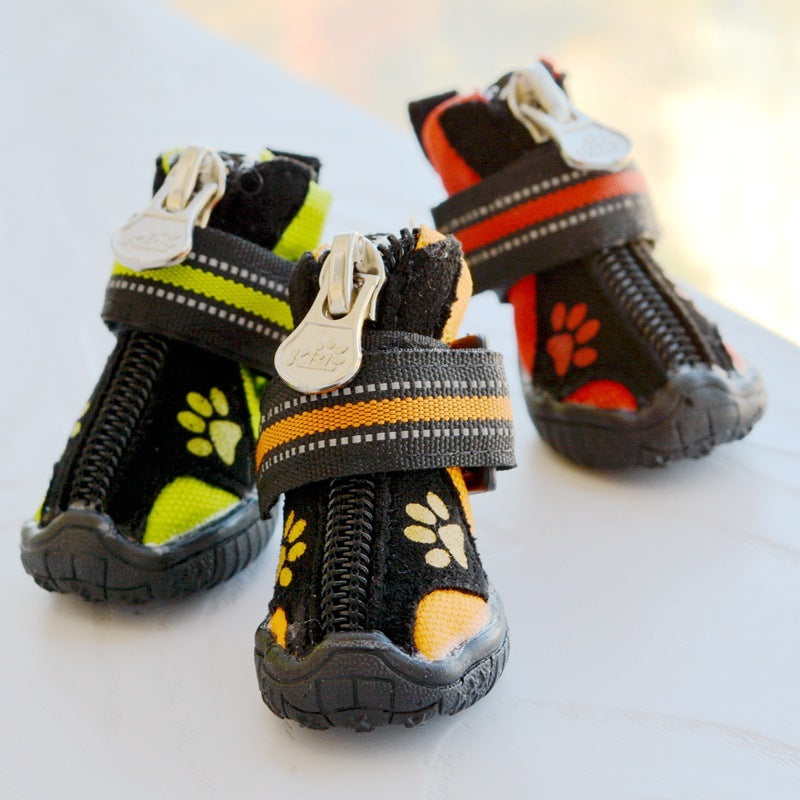Waterproof Suede Cotton Shoes for Medium and Large Dogs Non-Slip and Warm Outdoor Dog Footwear